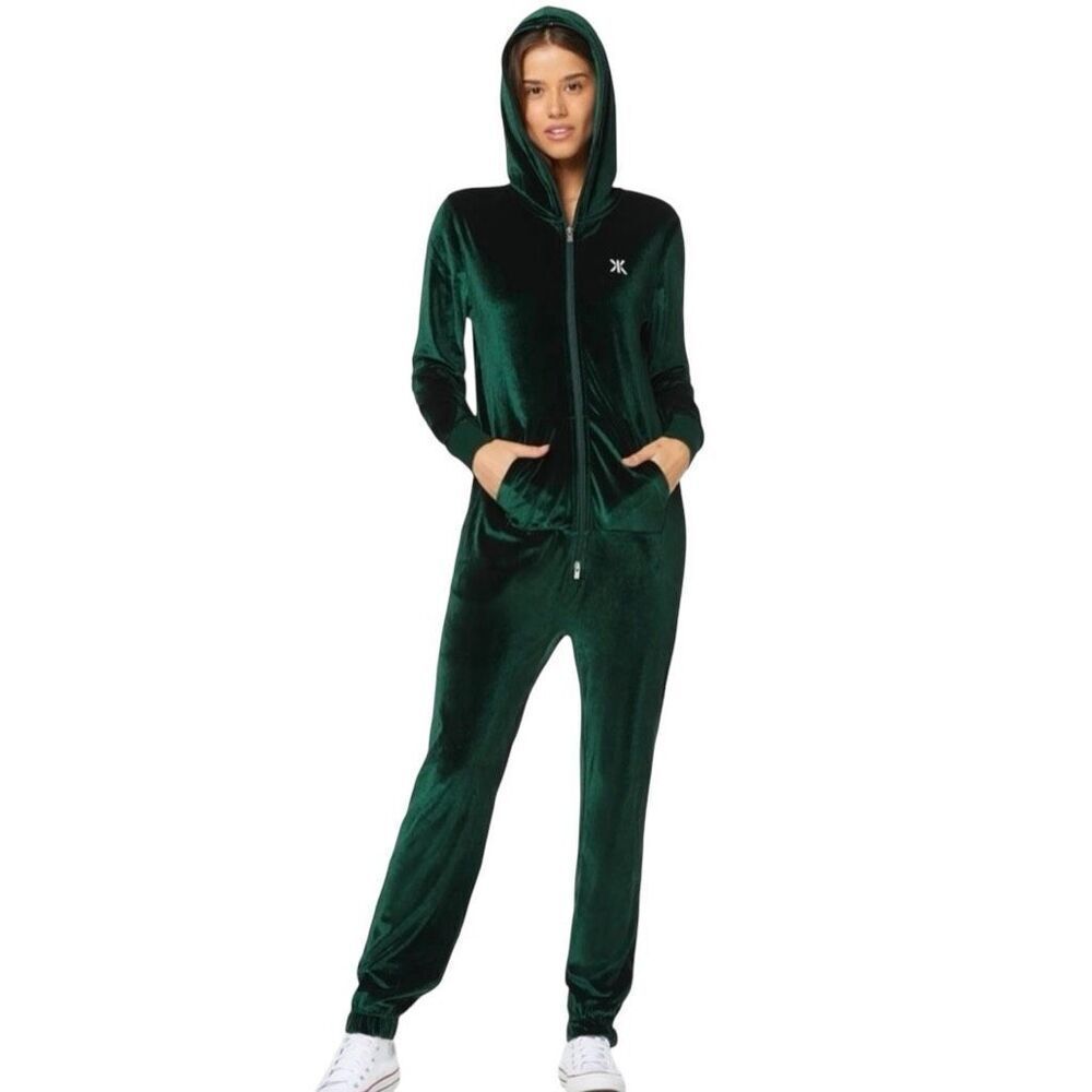 Onepiece Original Green Velour Jumpsuit Size S